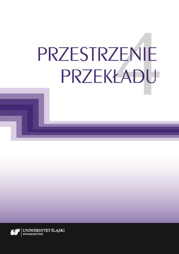 okładka monografii "Przestrzenie przekładu", tom 4