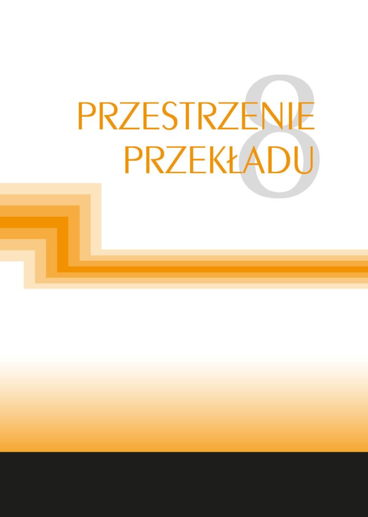 okładka monografii "Przestrzenie przekładu", tom 8